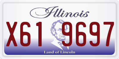 IL license plate X619697