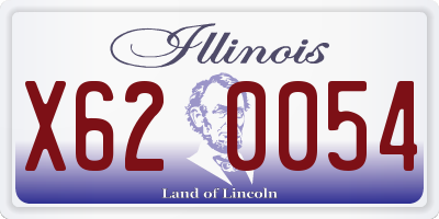 IL license plate X620054