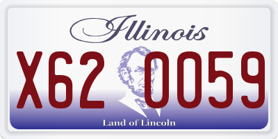 IL license plate X620059