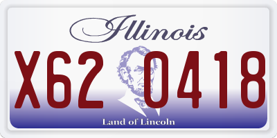 IL license plate X620418