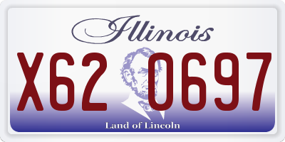 IL license plate X620697