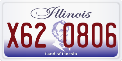 IL license plate X620806