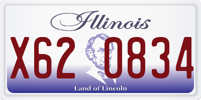 IL license plate X620834