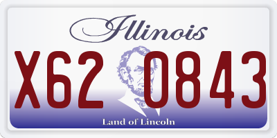 IL license plate X620843
