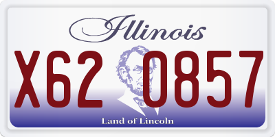 IL license plate X620857