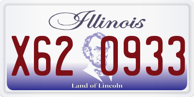 IL license plate X620933