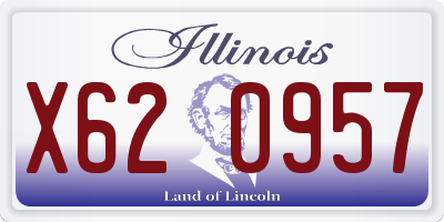 IL license plate X620957