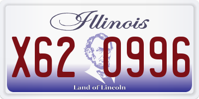 IL license plate X620996