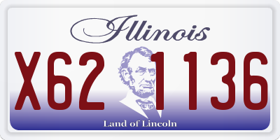 IL license plate X621136
