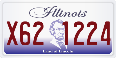 IL license plate X621224