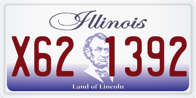 IL license plate X621392