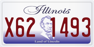 IL license plate X621493