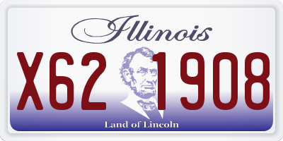 IL license plate X621908
