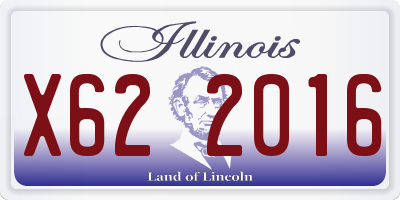 IL license plate X622016