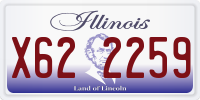 IL license plate X622259