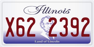 IL license plate X622392