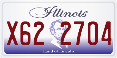 IL license plate X622704