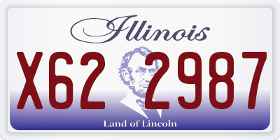 IL license plate X622987