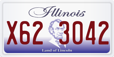 IL license plate X623042
