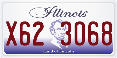 IL license plate X623068