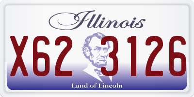 IL license plate X623126