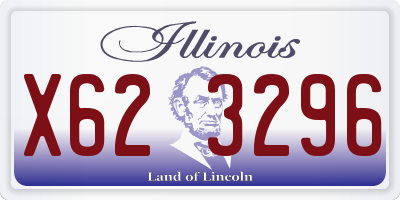 IL license plate X623296