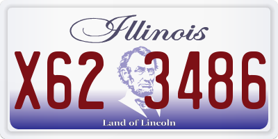 IL license plate X623486