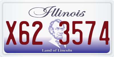 IL license plate X623574