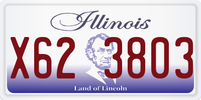 IL license plate X623803