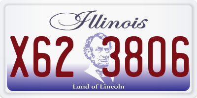 IL license plate X623806