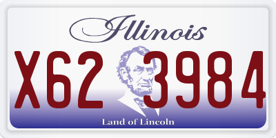 IL license plate X623984