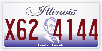 IL license plate X624144