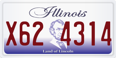 IL license plate X624314
