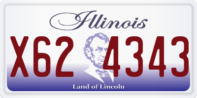 IL license plate X624343