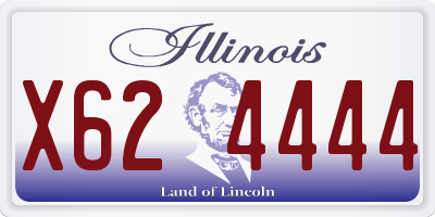 IL license plate X624444
