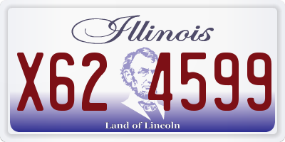 IL license plate X624599