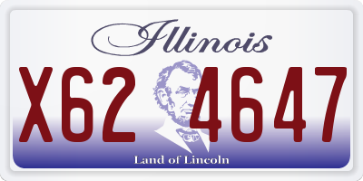 IL license plate X624647
