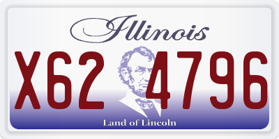 IL license plate X624796