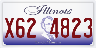 IL license plate X624823