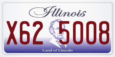 IL license plate X625008