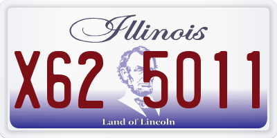 IL license plate X625011