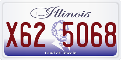 IL license plate X625068