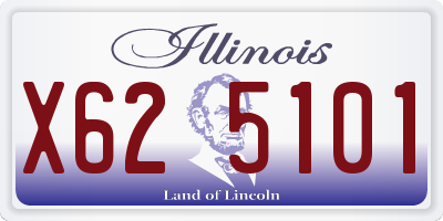 IL license plate X625101