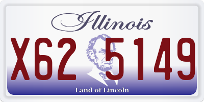 IL license plate X625149