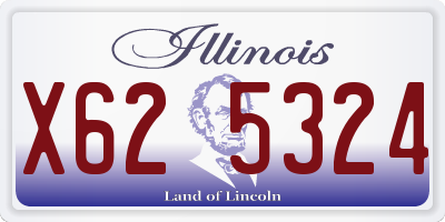 IL license plate X625324