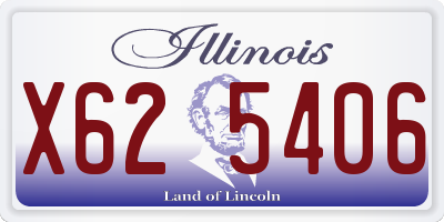 IL license plate X625406
