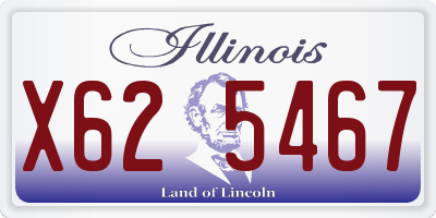IL license plate X625467