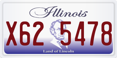 IL license plate X625478
