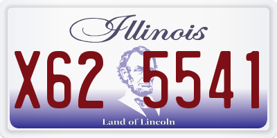 IL license plate X625541