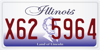 IL license plate X625964